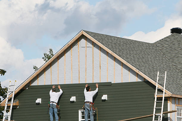 Professional Siding technician working in Nobleton, FL